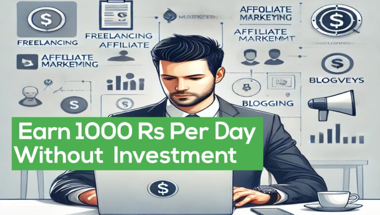 How To Earn 1000 Rs Per Day Without Investment Online